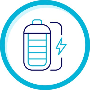 Pil. Web simgesi basit illüstrasyon