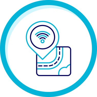 Eşsiz wifi vektör simgesi