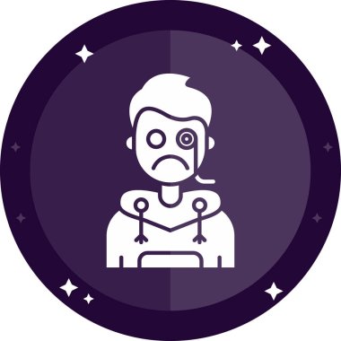 Bir Cadılar Bayramı simgesinin vektör illüstrasyonu