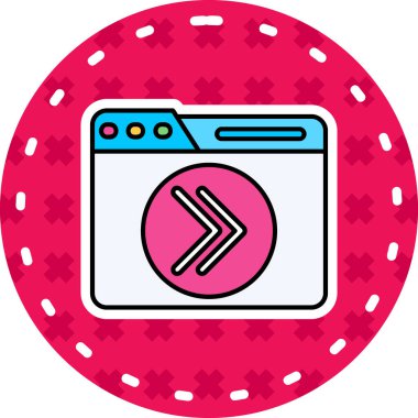 Modern bir simgenin vektör illüstrasyonu