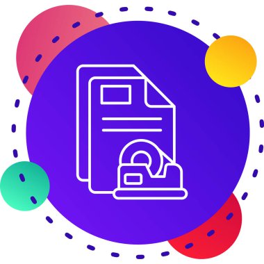 Beyaz arkaplanda izole edilmiş renk dizini simgesi. soyut çember rastgele dinamik şekiller illüstrasyon