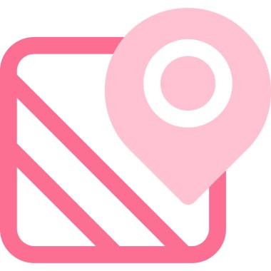 harita konum belirleyici simgesi ana hat biçiminde