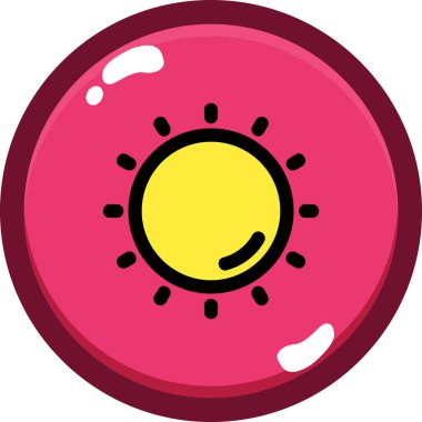 Çizgi film ve kırmızı topun vektör çizimi