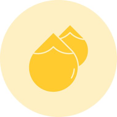 Hindistan cevizi web simgesi vektör çizimi