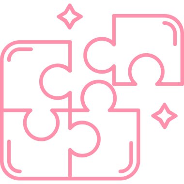 vektör modern bulmaca simgesi