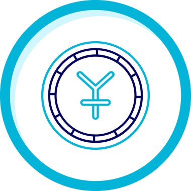 Bir saat simgesinin vektör illüstrasyonu