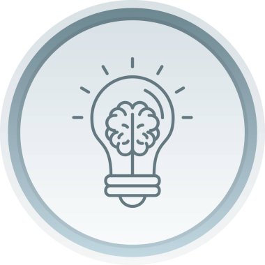 Beyin simgesi, vektör illüstrasyonu