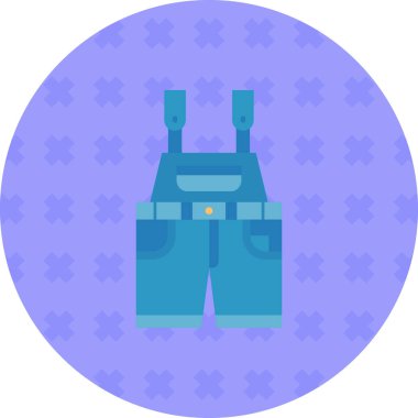 Sırt çantası düz vektör simgesi