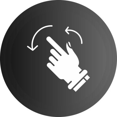 Dokunma simgesinin vektör illüstrasyonu