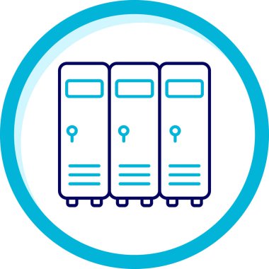 Sunucu. Web simgesi basit illüstrasyon