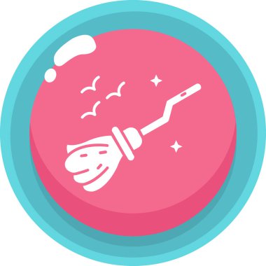 Diş fırçası olan bir çizgi film ikonunun vektör çizimi