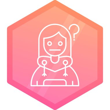 Maskeli bir kadının vektör çizimi