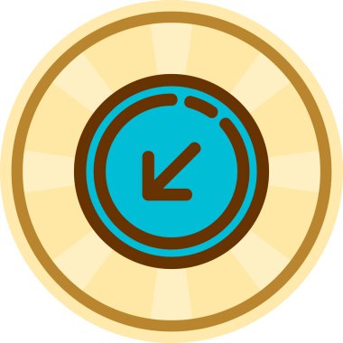 Saat. Web simgesi basit illüstrasyon