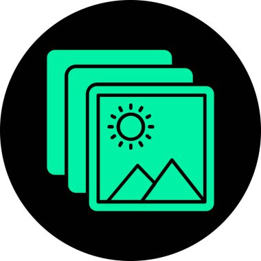 Eşsiz Güneş Vektörü Kabartma Simgesi