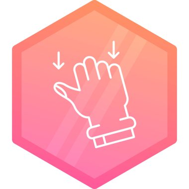 Avuç içi simgesi çizimi