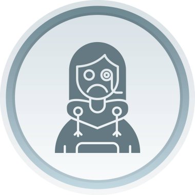 Tıbbi maskeli üzgün kadın.