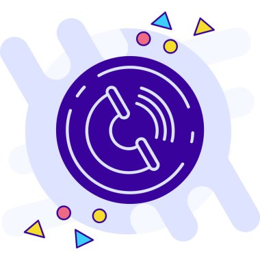 Beyaz arkaplanda izole edilmiş bir dron simgesi olan renk çizgisi akıllı saati. Uzaktan kumanda kavramı. Akıllı kablosuz kamera. vektör illüstrasyonu