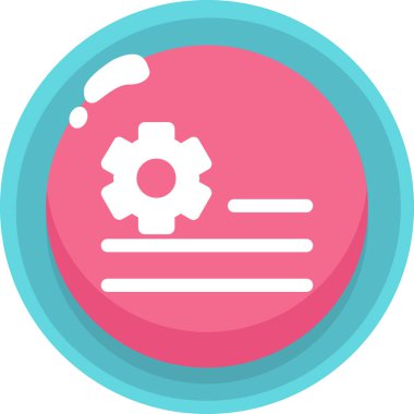 Teçhizat Web simgesi basit illüstrasyon