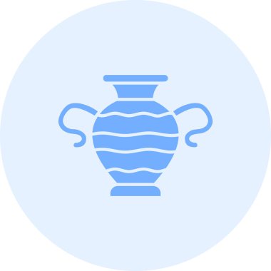Vazo. Web simgesi basit illüstrasyon