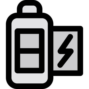 pil simgesi, vektör illüstrasyonu