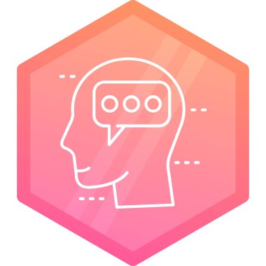 Moda Biçimli Beyin Simgesi İzole Arkaplan