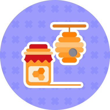 Tatlım. Web simgesi basit illüstrasyon