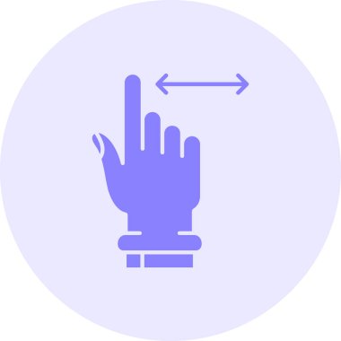 El ele tutuşan parmak simgesi, vektör illüstrasyonu