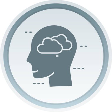 Modern b 'nin vektör illüstrasyonu beynin ikonundan yoksun