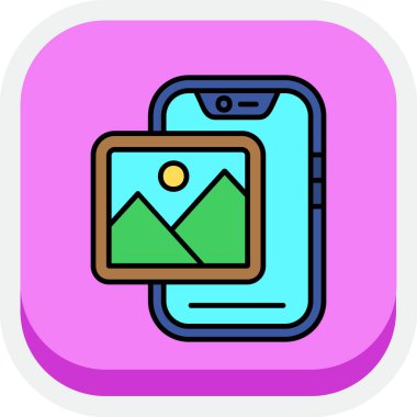 Harita simgesi, vektör illüstrasyonu