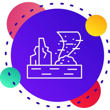 Meksika çizgisi Chicayan haritası simgesi beyaz arkaplanda izole edildi. Meksika 'ya. chicitza. Meksika 'ya. Meksika Günü 'nde. Renkli taslak konsepti. vektör