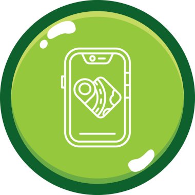 Modern akıllı telefon simgesinin vektör çizimi