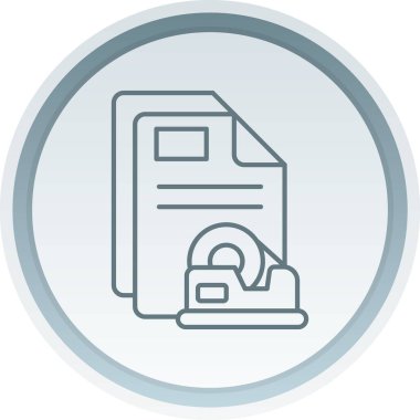 Dosya simgesinin vektör illüstrasyonu