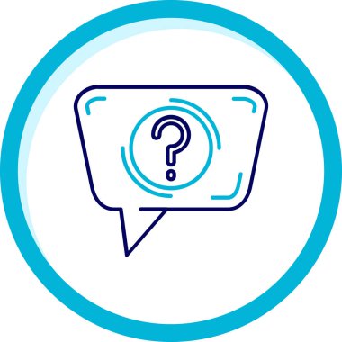 Soru işareti simgesi ile soru işareti işareti işareti