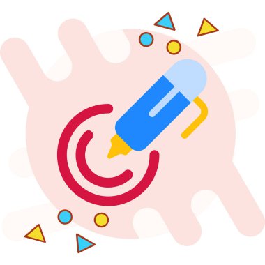 Kalem. simge simgesi basit illüstrasyon