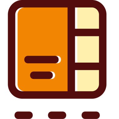 kitap web simgesi, basit vektör illüstrasyonu