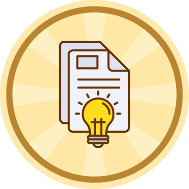 Güç arzı simgesi olan ampul ışığı