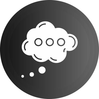 Moda tarzında izole edilmiş bir bulut simgesi