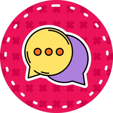 Bir şirin ve çizgi film ikonunun vektör çizimi