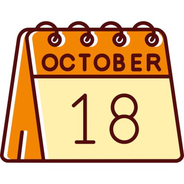 Takvim simgesi tasarımı, vektör illüstrasyonu