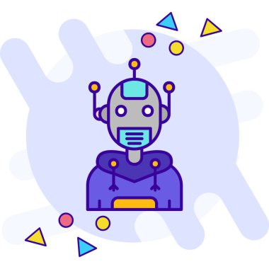 Yapay zeka robot simgesi