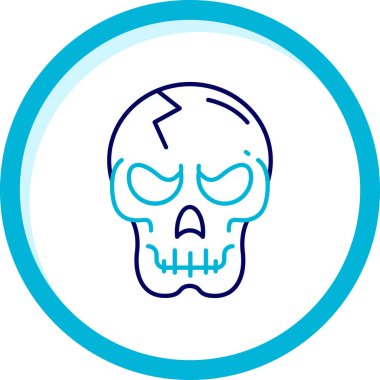 Kafatası. Web simgesi basit tasarım