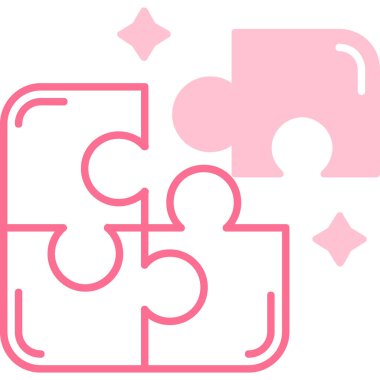 Bulmaca simgesi vektör çizimi