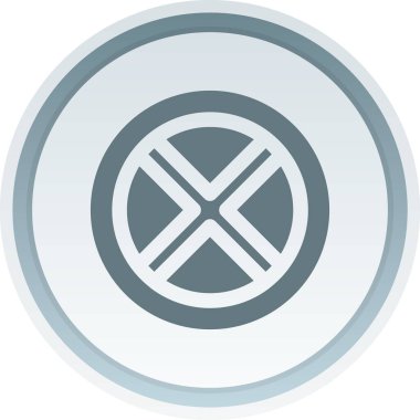 Çemberin uzun gölgeli vektör simgesi