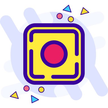 kamera simgesi vektör illüstrasyonu