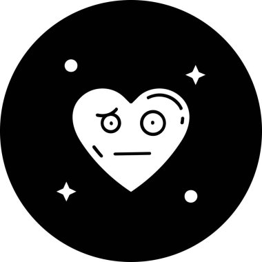 Bir kalp simgesinin vektör illüstrasyonu