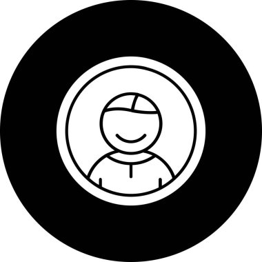 İnsan simgesinin vektör illüstrasyonu