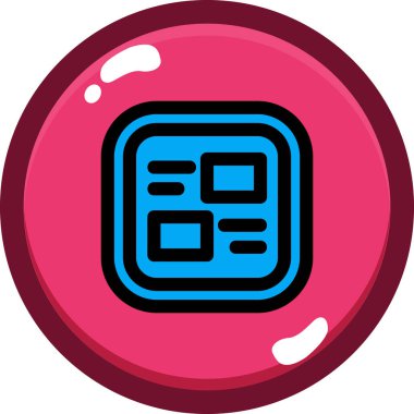 Top oyunu simgesi, vektör illüstrasyonu