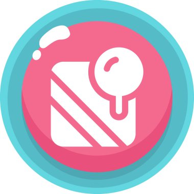 Bir b eksikliği simgesinin vektör çizimi