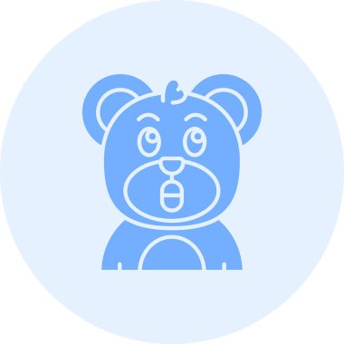 Ayı. Web simgesi basit illüstrasyon