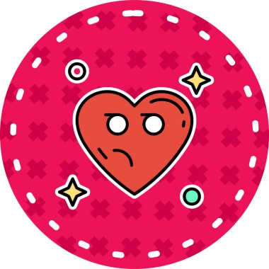 Kalp. Web simgesi basit illüstrasyon